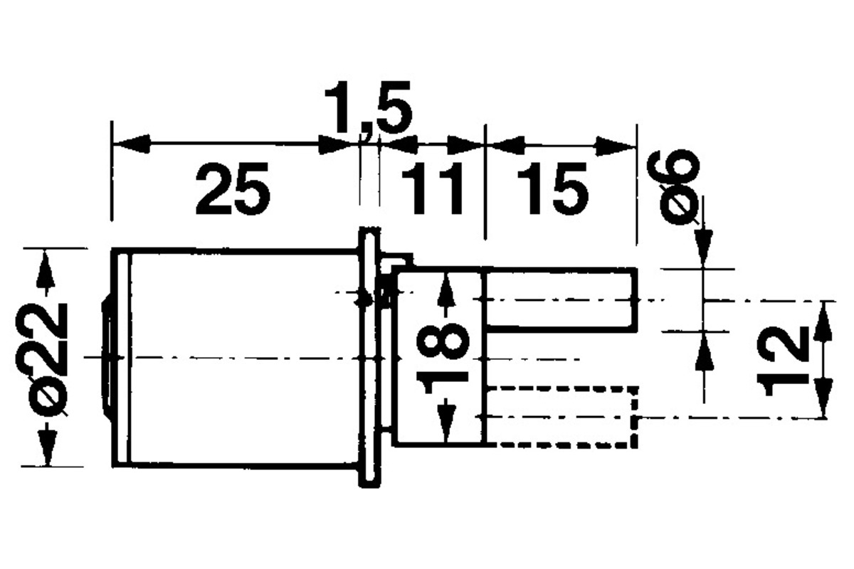Zentralverschluss-Zylinder KABA 8, Typ XIII, frontale Bedienung
