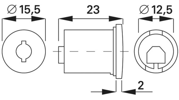 Funktionsprüf-Zylindereinsatz WKS - P5000