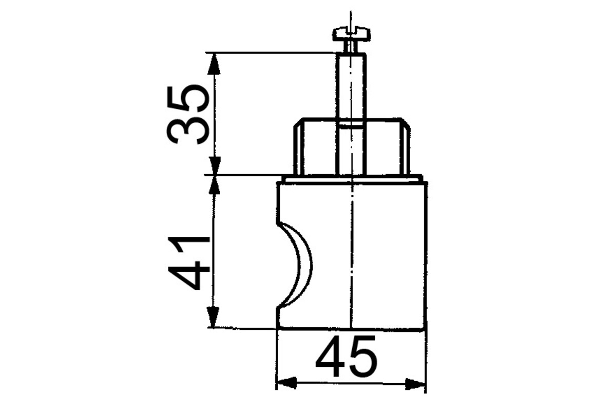 Poignées tournantes à cylindre HEUSSER 3413 COMBI / WKS - P5000