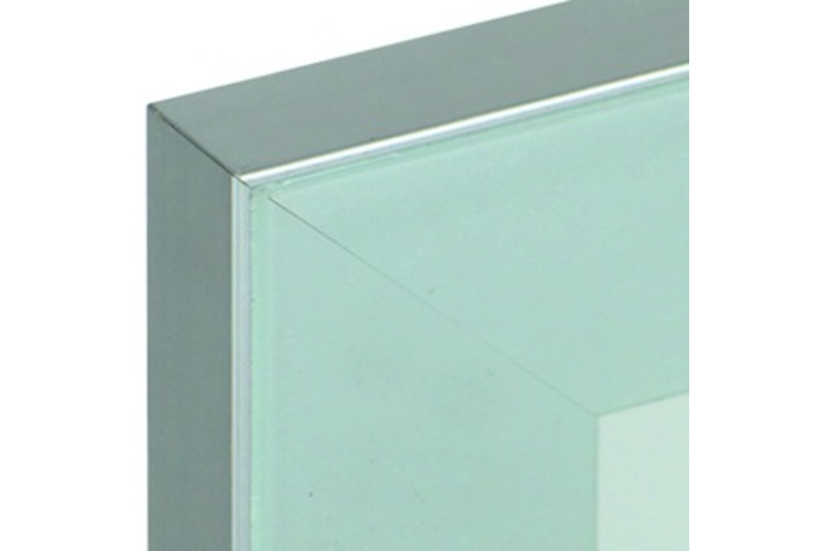 Cadre de la porte en verre large 50 mm sans vitrages, recouvrement 2 mm