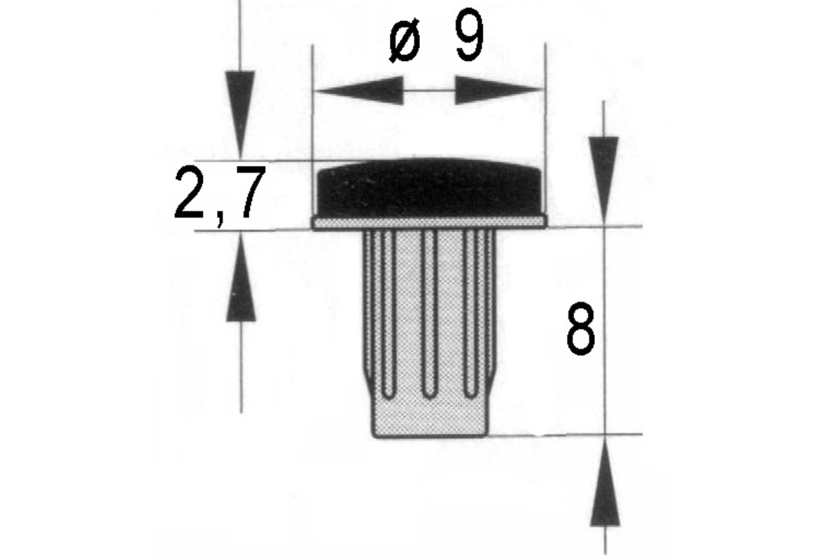 2-Komponenten-Türanschlagpuffer