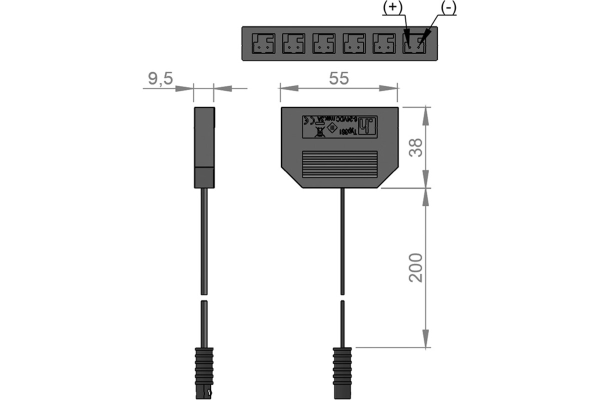 Distributore 6x HALEMEIER MP 24 V - LED 24 V