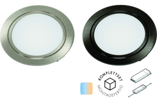 Komplettset Einbauleuchte LEDselect Spot 250 / 12 V, MultiWhite