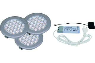 Jeu de 3 lampes encastrables/applique LED L&S Sunny II 12 V