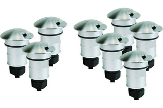 Kit di lampade incassate LED a terra Via One 24 V