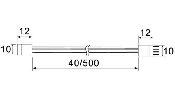 Conduites de raccordement L&S RGB Strip Flex 24 V