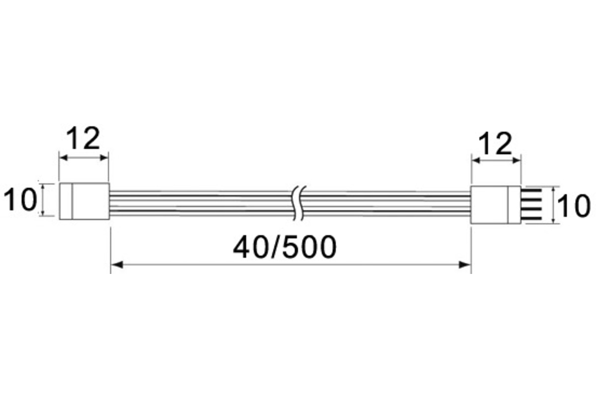 Conduites de raccordement L&S RGB Strip Flex 24 V