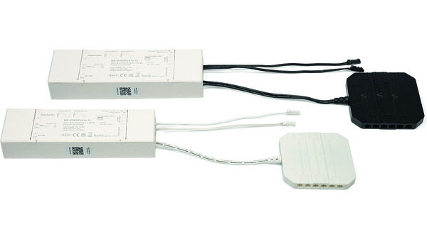Variateur interrupteur LED L&S 12 / 24 V interface DALI, Push-Dim, 1-10 V et coupure de phase