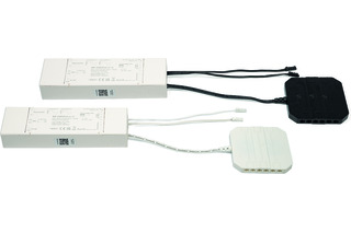 LED Dimmschalter L&S 12 / 24 V Schnittstelle DALI, Push-Dim, 1-10 V und Phasenanschnitt