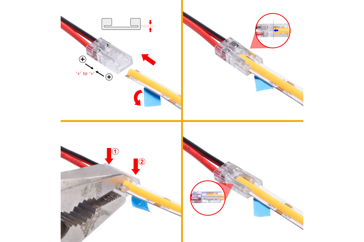 Câble de raccordement pour bande LED OK-LINE COB 6,0
