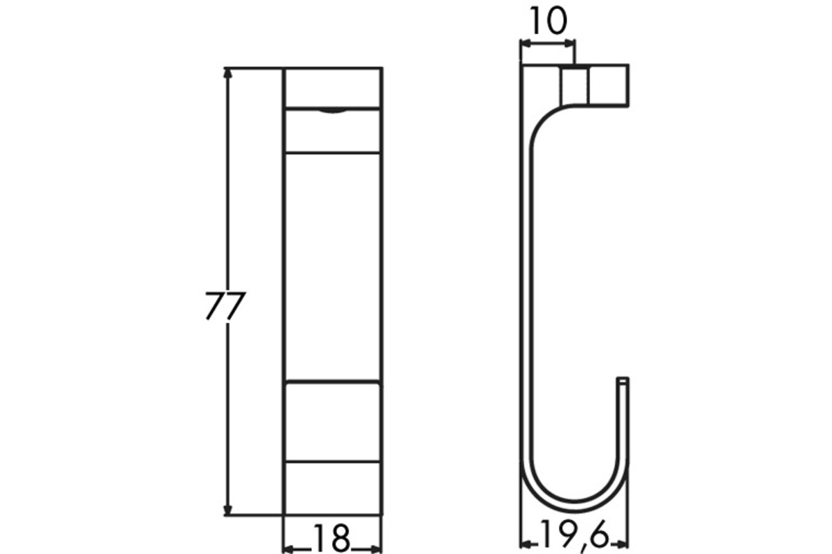 Supports du milieu pour tubes d'armoire