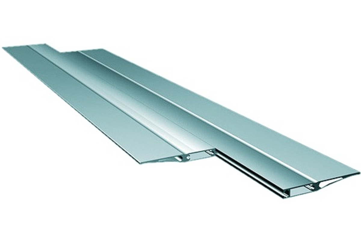 Ripiani in alluminio – Profilo terminale per sistema di scaffalature LOGO