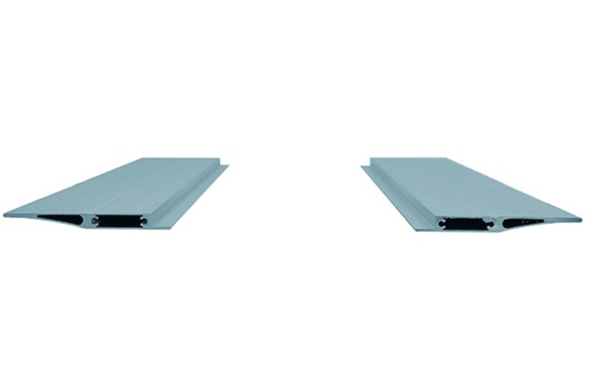 Ripiani in alluminio - Profilo terminale per ripiani d'agganciare per sistema di scaffalature LOGO