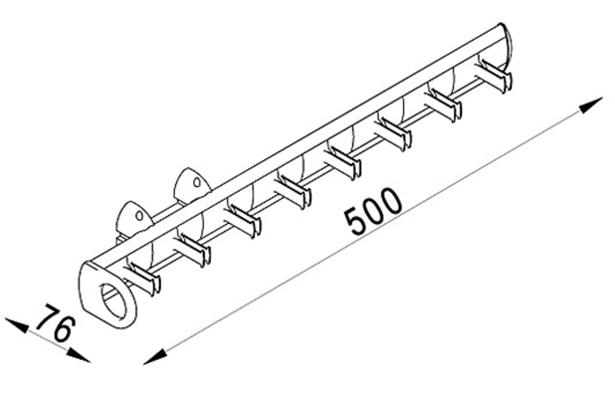 Estensibili per cinture SERVETTO SELF SYSTEM, lunghezza 500 mm