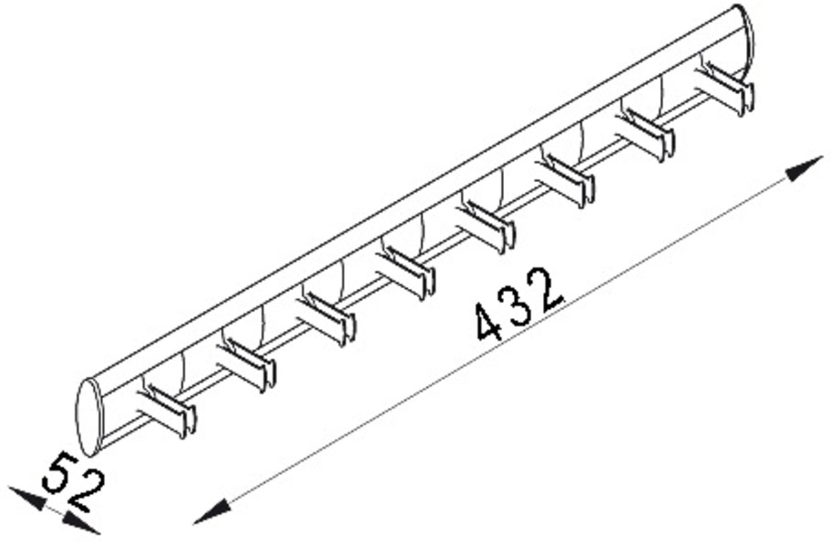 Porte-ceintures SERVETTO SELF SYSTEM, longueur 432 mm