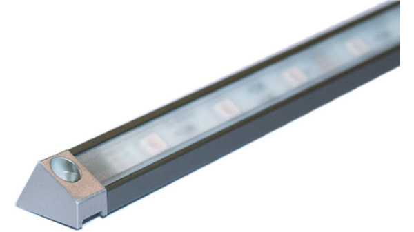 LED Anbauleuchte Derby II E-Motion Light 24 V, auf Mass konfektioniert inkl. Endkappen, Zuleitung links