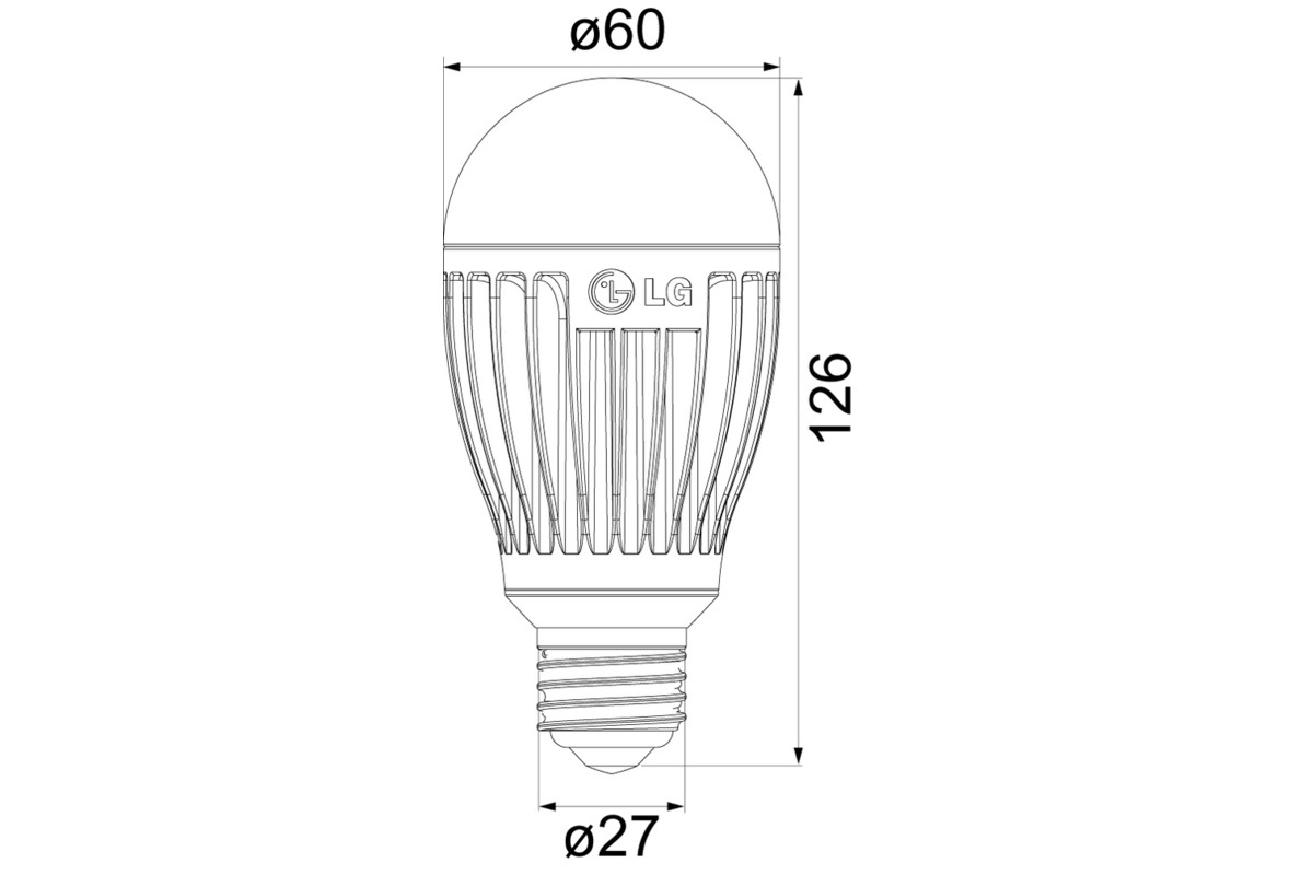 LED lampadine LG tipo A19