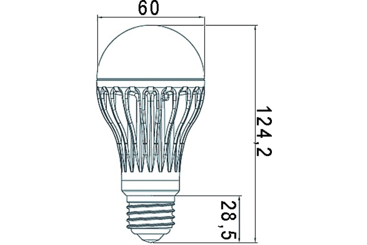 LED Leuchtmittel Marke LG 6,4 W Typ A20
