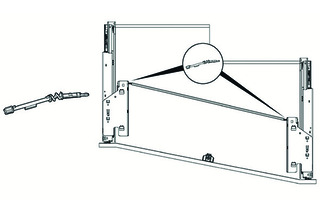 Flexibler Adapter für Push to open Silent HETTICH