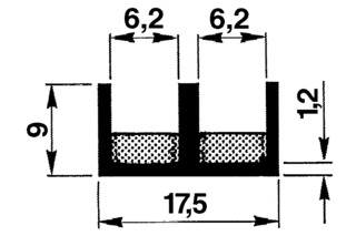 Gleitschiene unten Gleitschiene unten
