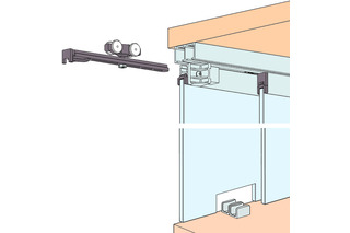 Schiebetürbeschläge HAWA Clipo 16 GPK Inslide Schiebetürbeschläge HAWA Clipo 16 GPK Inslide