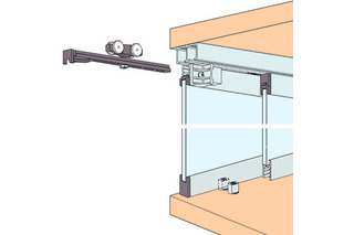 Schiebetürbeschläge HAWA Clipo 16 GPPK Inslide Schiebetürbeschläge HAWA Clipo 16 GPPK Inslide