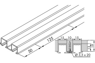Doppellaufschienen Doppellaufschienen