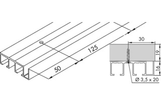 Doppellaufschienen Doppellaufschienen