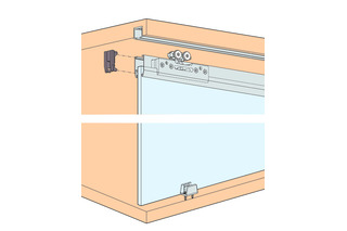 Schiebetürbeschläge HAWA Clipo 36 G, Inslide Schiebetürbeschläge HAWA Clipo 36 G, Inslide