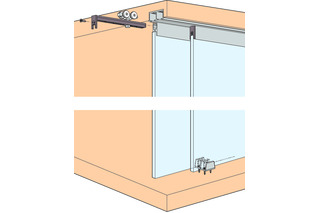 Schiebetürbeschläge HAWA Clipo 36 GPK, Inslide Schiebetürbeschläge HAWA Clipo 36 GPK, Inslide