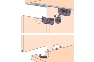 Schiebetürbeschläge HAWA Clipo 16 H, Inslide / Mixslide Schiebetürbeschläge HAWA Clipo 16 H, Inslide / Mixslide