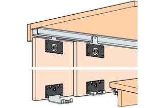 Schiebetürbeschläge HAWA Combino 20 H, Mixslide Schiebetürbeschläge HAWA Combino 20 H, Mixslide