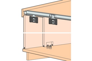 Schiebetürbeschläge HAWA Combino 35 H, Inslide Schiebetürbeschläge HAWA Combino 35 H, Inslide