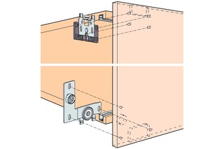 Schiebetürbeschläge HAWA Regal B 25 H, Inslide Schiebetürbeschläge HAWA Regal B 25 H, Inslide