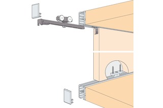 Schiebetürbeschläge HAWA Regal C 16 HM, Inslide Schiebetürbeschläge HAWA Regal C 16 HM, Inslide