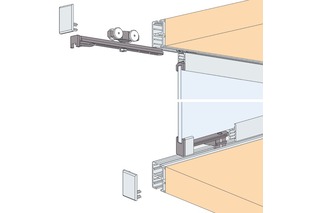 Schiebetürbeschläge HAWA Regal C 16 GPPK, Inslide Schiebetürbeschläge HAWA Regal C 16 GPPK, Inslide