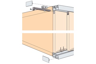 Schiebetürbeschläge HAWA Regal C 26 HM, Inslide Schiebetürbeschläge HAWA Regal C 26 HM, Inslide