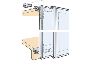 Schiebetürbeschläge HAWA Frontal 25 GR 40/22, Forslide Schiebetürbeschläge HAWA Frontal 25 GR 40/22, Forslide