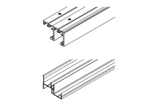 Schienen-Set HAWA Combino 65 H MS ol Schienen-Set HAWA Combino 65 H MS ol