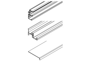 Schienen-Set HAWA Combino 65/80 H FS ul Schienen-Set HAWA Combino 65/80 H FS ul