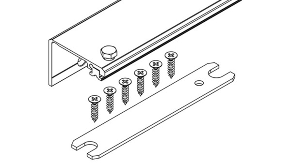 Profil de raccordement Connector largeur 55 mm, HAWA-Concepta