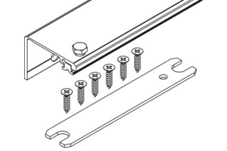 Verbindungsprofil Connector Breite 55 mm, HAWA-Concepta