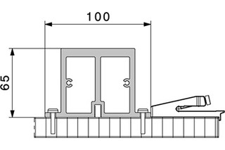 Verstärkungsprofil HAWA Folding Concepta Verstärkungsprofil HAWA Folding Concepta