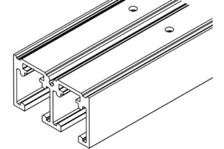 Doppellaufschienen HAWA Ordena 70/F - 70/P Doppellaufschienen HAWA Ordena 70/F - 70/P