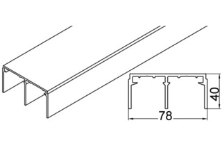 Doppelführungsschienen HAWA Doppelführungsschienen HAWA