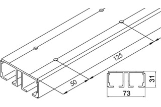 Doppellaufschienen HAWA Doppellaufschienen HAWA