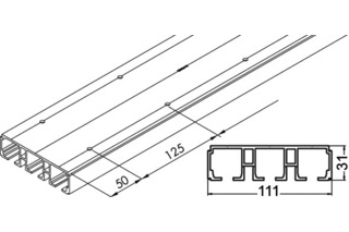 Dreifachlaufschienen HAWA Dreifachlaufschienen HAWA