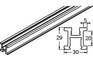 Rahmengriffprofil vertikal HAWA Rahmengriffprofil vertikal HAWA