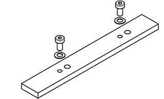 Verbindungsplatte zu Laufschiene HAWA Folding Concepta