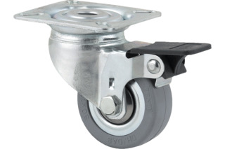 Roulettes pivotantes à blocage